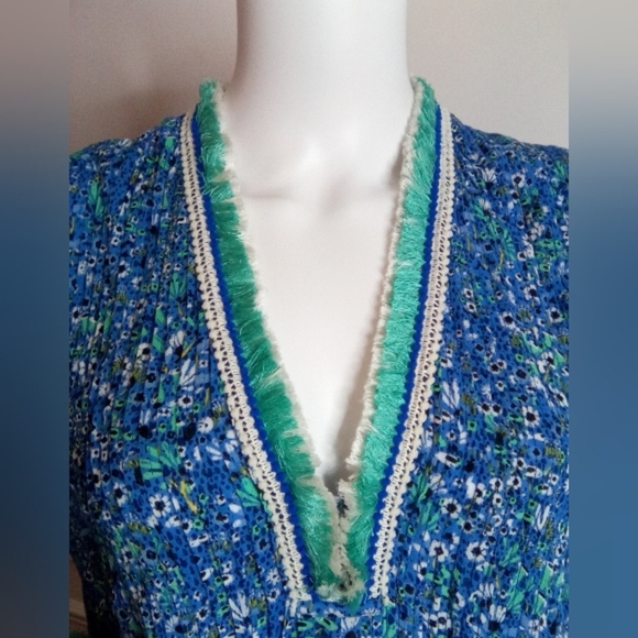 Poupette St. Barth Fringe Long Sleeve Dress - Picture 8 of 16